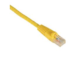 GigaTrue CAT6 Component 550-MHz Patch Cable Molded Boots Straight-Pinned Yellow