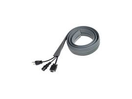 FLOOR CABLE PROTECTOR, 6 L, 2.5W, GRAY