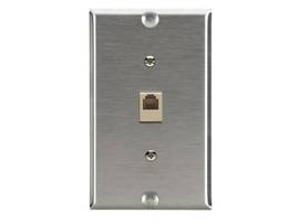 BLACK BOX CORP WALLPLATE STAINLESS STEEL WITH MUSHROOMS