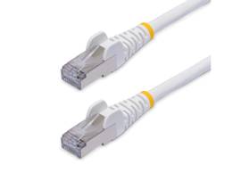 STARTECH 6IN WHITE CAT8 ETHERNET CABLE,SNAGLESS RJ45,25G/40G,2000MHZ,100W POE,S/FTP 26AWG PURE BARE COPPER WIRE,LSZH,SHIELDED NETWORK PATCH CORD