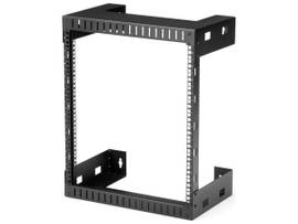 STARTECH OPEN FRAME 12U WALL MOUNT SERVER RACK FOR PATCH PANELS, SWITCHES, DATA EQUIPMENT  - HEAVY DUTY 2 POST COMPUTER/NETWORK RACK SUPPORTS UP TO 20