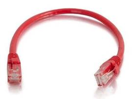 C2G 6IN CAT6 SNAGLESS UTP CABLE-RED