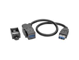 TRIPP LITE COUPLER CABLE ANGLED CONNECTOR, BLACK