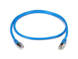 CAT5ShieldedTwisted-PairCable(STP)withMoldedBoots,T568B,4-Pair,RJ-45,Solid,Plenu