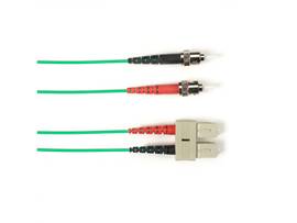 BLACK BOX CORP SM FO PATCH CABLE DUPLX, PVC, GN, STSC
