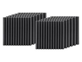 MONOPRICE STAGE RIGHT BY MONOPRICE STUDIO WEDGES ACOUSTIC TREATMENT FOAM 1IN ABSORPTION PANELS 12IN X 12IN FIRE-RETARDANT 12-PACK