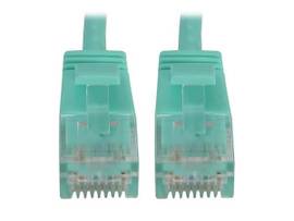 TRIPPLITE CAT6 CABLE SNAGLESS MOLDED SLIM AQUA 1FT