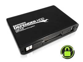 KANGURU 2TB DEFENDER HDD35 - ENCRYPTED USB 3.0 HARD DRIVE