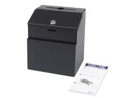 SAFCO SUGGESTION BOX STEEL BLK