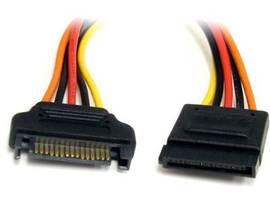 12IN 15 PIN SATA POWER EXTENSION CABLE