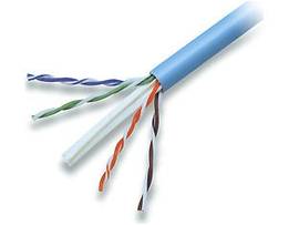 BELKIN CAT6 SOLID BULK 4PR;23AWG;1000 BLU PLNM