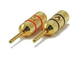 MONOPRICE 1 PAIR OF HIGH-QUALITY GOLD PLATED SPEAK