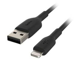 BELKIN PVC A-LTG 1M, BLK 2PK
