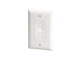 MONOPRICE SPLIT PLATE WITH FLEXIBLE OPENING_ WHITE