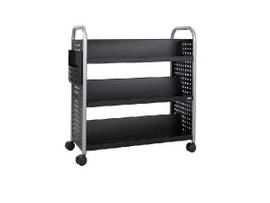 SAFCO CART 6 SHELF SCOOT BOOK BLK