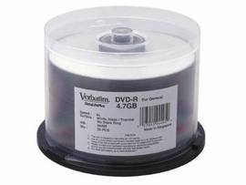 DVD-R 4.7GB 8X WHT THERM 50PK SPDL