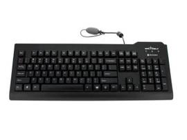SEAL SHIELD SEAL CLEAN WATERPROOF KEYBOARD W/ KEY LOCKING FUNCTION - DISHWASHER SAFE - ISO / QWERTZ / GERMAN / QUICK CONNECT USB CABLE / BLACK - CE /