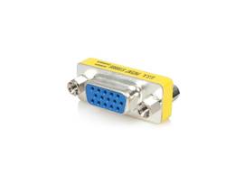 This Slimline Gender Changer (HDDB15F to HDDB15F) converts a High Density DB15 M
