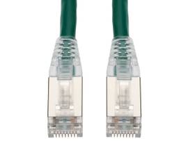 30ft RJ-45 (Male) to RJ-45 (Male) Shielded Straight Green Cat6A STP PVC Copper P