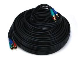 MONOPRICE 50FT 22AWG 3-RCA COMPONENT VIDEO COAXIAL
