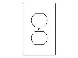 LEGRAND-WIREMOLD 1-GANG DUPLEX RECEPT DEVI