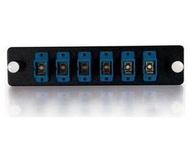 LEGRAND-ORTRONICS QS PRE LOADED ADAPTER PANEL 6P SC PB BLU