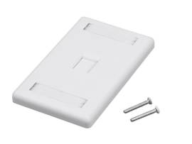 MONOPRICE WALL PLATE FOR KEYSTONE 1 HOLE WHITE