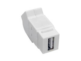 TRIPP LITE USB 2.0 ALL-IN-ONE ANGLED COUPLER WHT