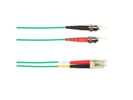 BLACK BOX CORP 62.5 MM FO PATCH CABLE DUPLX, PVC, GN, STLC