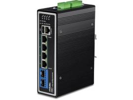 TRENDNET 6-PORT INDUSTRIAL GIGABIT L2+ MANAGED POE++ DIN-RAIL SWITCH