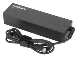 INTRACOM AC TO TYPEC POWER ADAPTER, UNIVERSAL VOLTAGE COMPATIBLE WITH MOST NOTEBOOKS, IDEAL AS REPLACEMENT POWER SUPPLY AND FOR DOCKING STATIONS