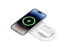 BELKIN QI2 15W 2-IN-1 WIRELESS CHARGER PAD WITH USB-C, WHITE
