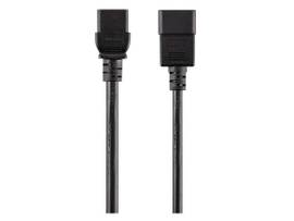 MONOPRICE HEAVY DUTY EXTENSION CORD - IEC 60320 C20 TO IEC 60320 C19_ 12AWG_ 20A/2500W_ SJT_ 250V_ BLACK_ 3FT