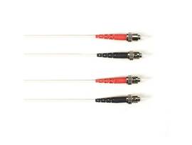 10m (32.8FT) STST WH OM1 MM Fiber Patch Cable INDR Zip OFNP
