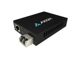 AXIOM 1GBS POE+ RJ45 TO 1000BASE-SX FIBER MEDIA CONVERTER - MMF, LC, 550M, 850NM