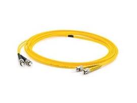 AddOn 1m ST (Male) to FC (Male) Yellow OS2 Duplex Riser Fiber Patch Cable