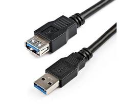 2M BLACK USB 3.0 EXTENSION CABLE M/F