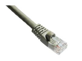 AXIOM 35FT CAT5E 350MHZ PATCH CABLE MOLDED BOOT (GRAY)