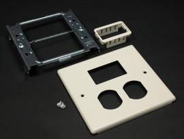 LEGRAND-WIREMOLD 2-GANG DUPLEX AND 2A MINI