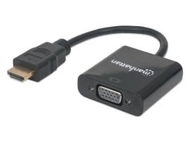 HDMI MALE TO VGA FEMALE, BLACK