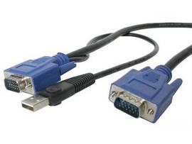 10 FT 2-IN-1 ULTRA THIN USB KVM CABLE
