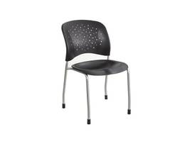 SAFCO REVE GUEST PLSTC W GLIDE 2E BL (Sold as Case Pack of 2)