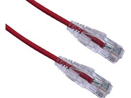 AXIOM 6IN CAT6 BENDNFLEX ULTRA-THIN SNAGLESS PATCH CABLE 550MHZ (RED)