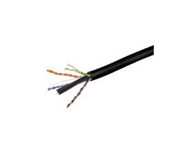 MONOPRICE CAT6 PLENUM BULK CABLE - UL_ SOLID_ 550MHZ_ UTP_ CMP_ BARE COPPER_ 10G_ 23AWG_ 500FT_ BLACK_ (TAA)