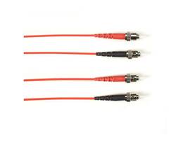 BLACK BOX CORP 62.5 MM FO PATCH CABLE DUPLX, PVC, RED, STST