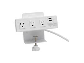 TRIPP LITE SURGE PROTECTOR WITH DESK CLAMP 3-OUTLET