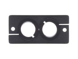 KRAMER WCP-2(G) WALL PLATE INSERT DUAL CABLE PASS THROUGH GRAY