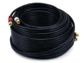 MONOPRICE 75FT PREMIUM 2 RCA PLUG/2 RCA PLUG M/M 2