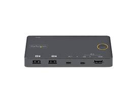 2 PORT USB-A + HDMI/USB-C KVM SWITCH 4K