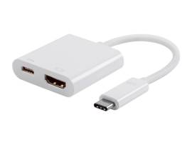 MONOPRICE USB-C TO HDMI & USB-C (F) DUALPORT ADPTR